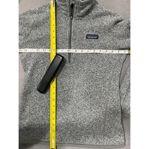 Patagonia Better Sweater 1/4 Zip Fleece Women's XS Marled Gray - Picture 4 of 6